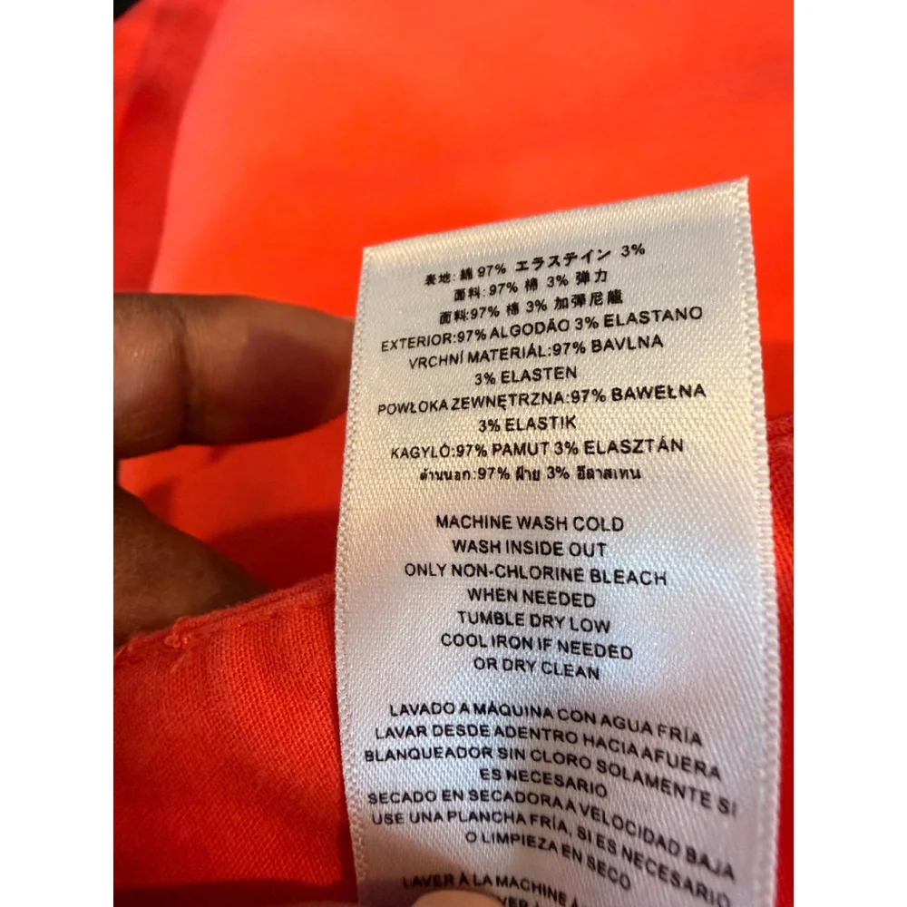 Women's Michael Kors Orange Cropped Pants 8 City Chic Preppy Modern Chic Classic